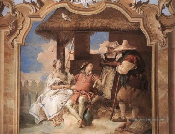  giovanni tableaux - Villa Valmarana Angelica et Medoro avec les bergers Giovanni Battista Tiepolo